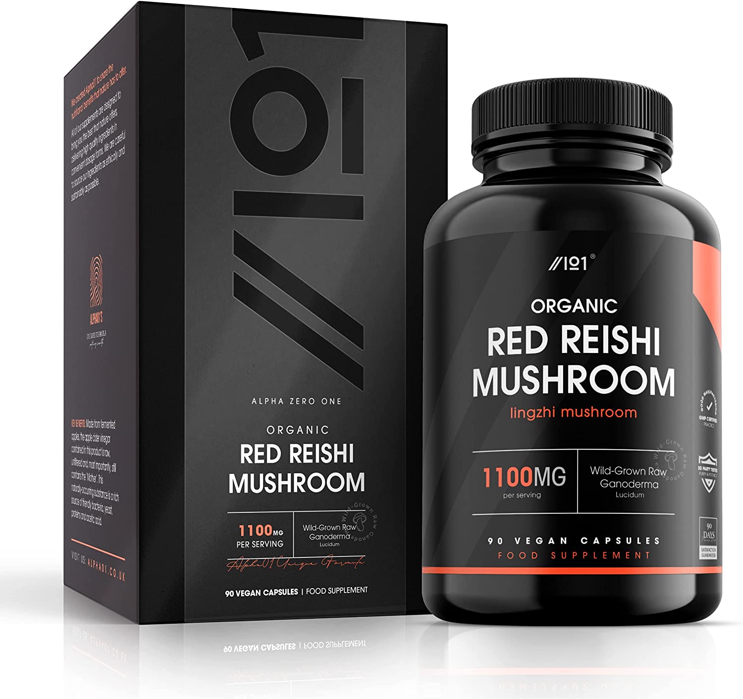 Organic Red Reishi Mushroom 1100mg